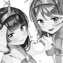 Стикер Black&White @ebycheeanimebot - 4