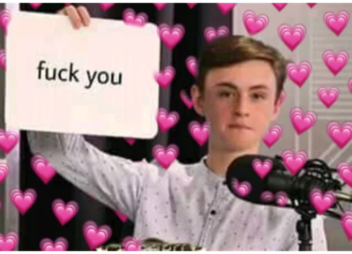 СМС человеческое лицо розовый