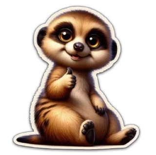 Sticker Meerkat @cyber_arts - 4
