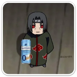 Стикер анти Итачи няшка - 11