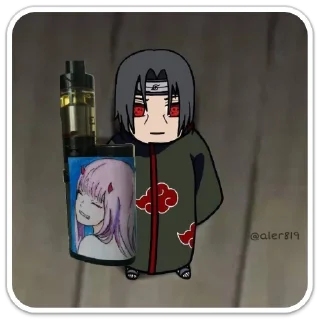 Стикер анти Итачи няшка - 9