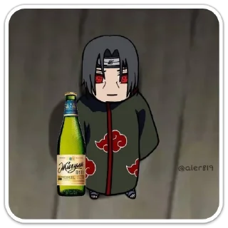 Стикер анти Итачи няшка - 4