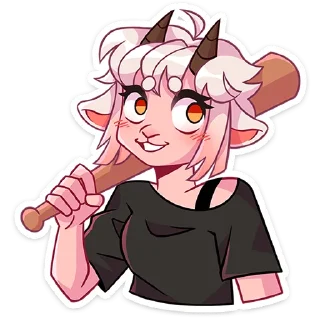 Стикер Эйко :: @stickroom - 3