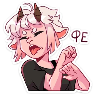 Стикер Эйко :: @stickroom - 0