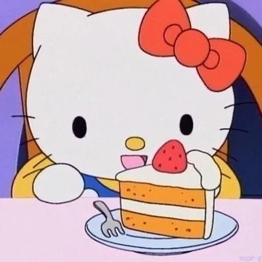 Стикер крашиха хэллоу китти :: @fStikBot - 5