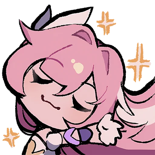 Стикер Elysia Fanset | @honkai_impact_info - 2