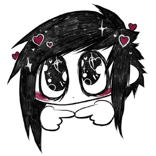 Стикер эмо @anime4_arts - 4