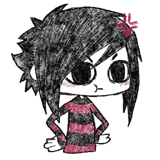 Стикер эмо @anime4_arts - 8