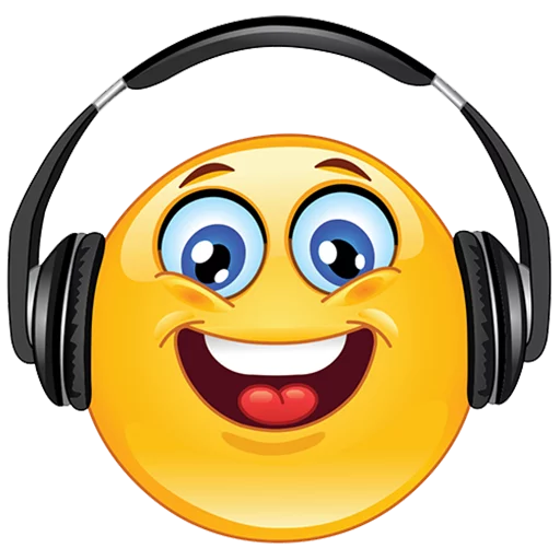 headphones smile smiley