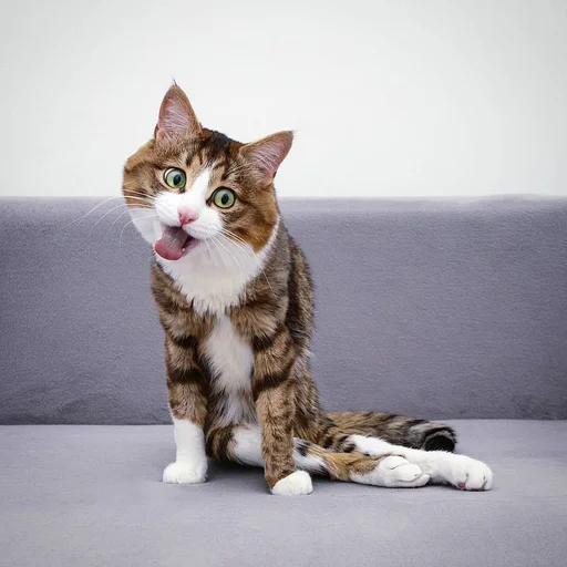 Sticker Эмоциональный кот - 6