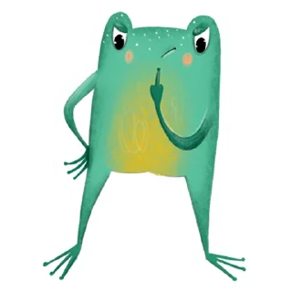 Sticker Лягуха - 1