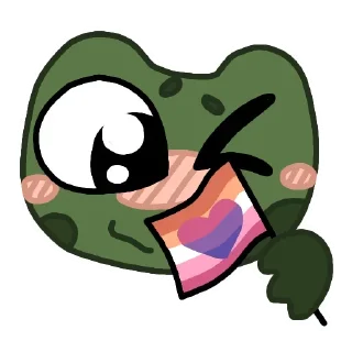 Sticker Эмоциональный квак @anime4_arts - 9