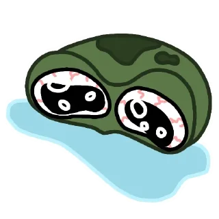 Sticker Эмоциональный квак @anime4_arts - 3