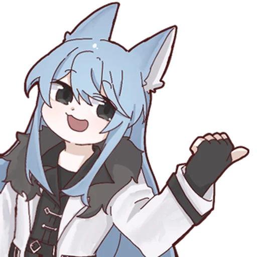 Стикер enoshima_cat_by_NaiDrawBot - 1