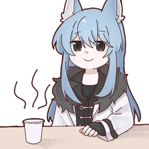 Стикер enoshima_cat_by_NaiDrawBot - 1