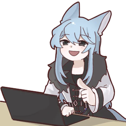 Sticker enoshima_cat_by_NaiDrawBot - 1