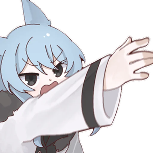 Стикер enoshima_cat_by_NaiDrawBot - 1