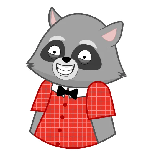 Sticker Енот Матвей - 8