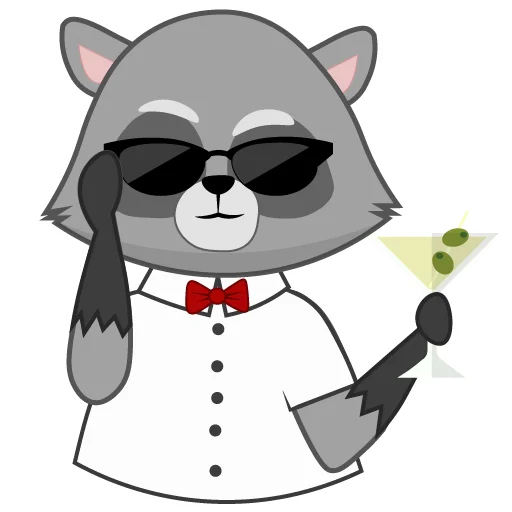 Sticker Енот Матвей - 6