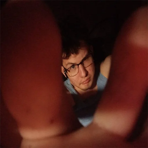 glasses person human face