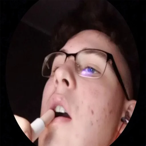 human face person glasses