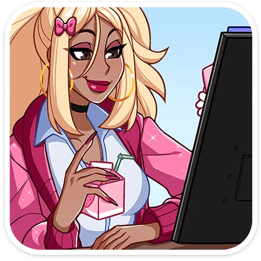 Sticker Эцуко от @TgSticker - 2