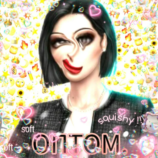 human face lipstick poster