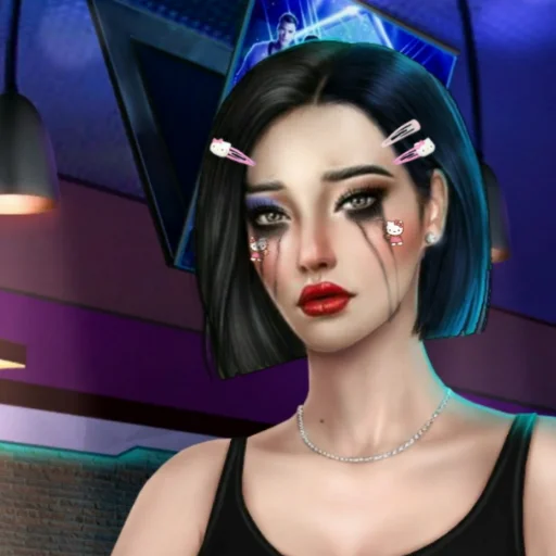 human face lipstick cartoon