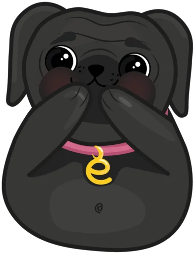 Sticker evathepug - 1