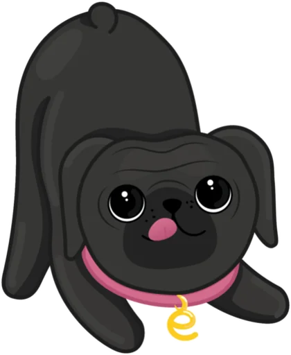 Sticker evathepug - 1