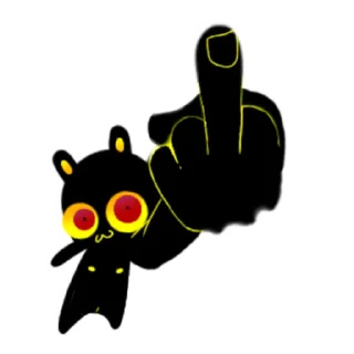 Стикер Зло из золота - 3