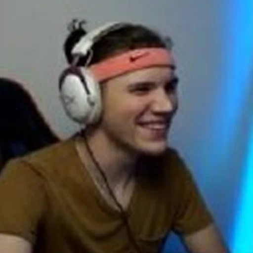 headphones human face person