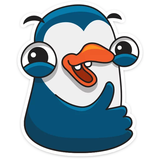 Sticker Пингвин Изи :: @stickroom - 8