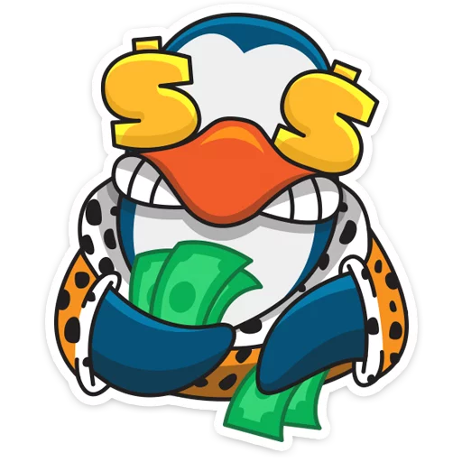 Sticker Пингвин Изи :: @stickroom - 5