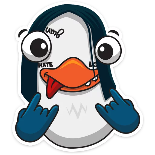 Sticker Пингвин Изи :: @stickroom - 2