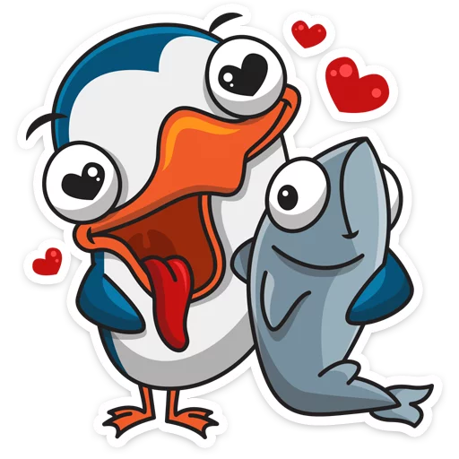 Sticker Пингвин Изи :: @stickroom - 1