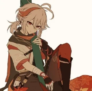 Стикер Кадзуха @itsgensharts - 8