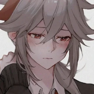 Стикер Кадзуха @itsgensharts - 3