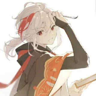 Стикер Кадзуха @itsgensharts - 5