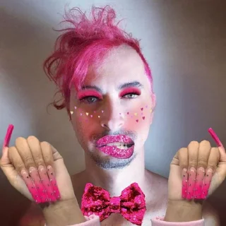 person cosmetics lipstick