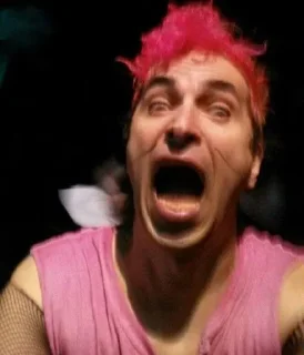 person human face shout