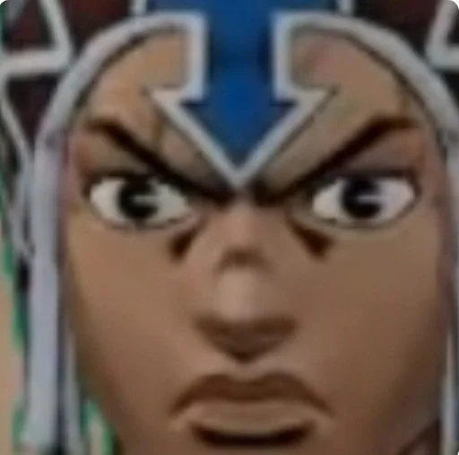 cartoon text human face