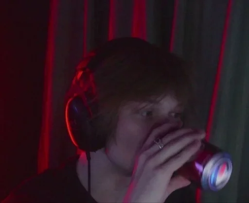 person headphones human face