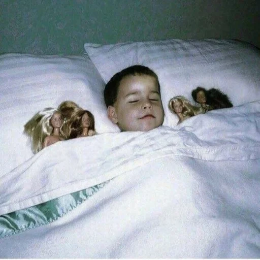 bed indoor human face