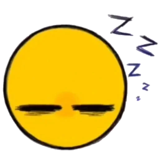 yellow circle cartoon