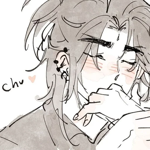 аниме эскиз иллюстрация