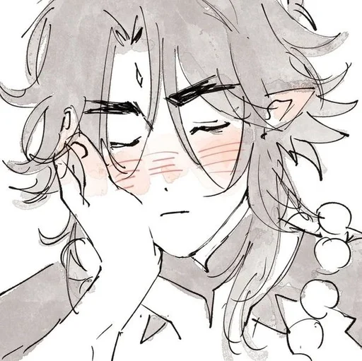 аниме эскиз иллюстрация