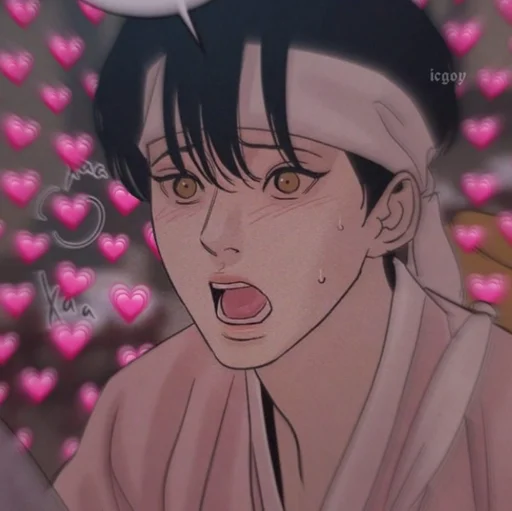 anime cartoon human face