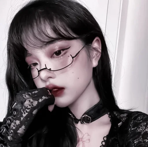 person human face bangs