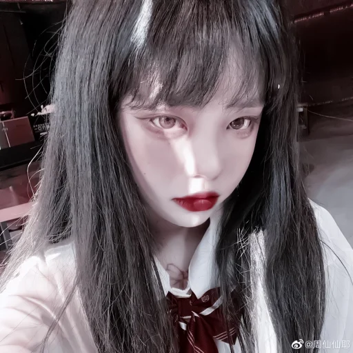 bangs person human face